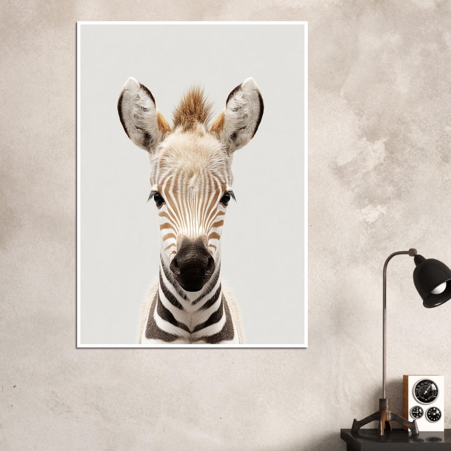 Zebra portrait poster - Sillystroke