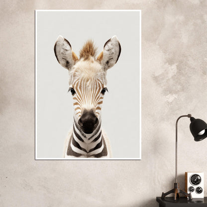 Zebra portrait poster - Sillystroke