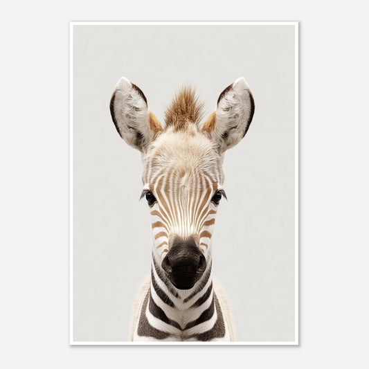 Zebra portrait poster - Sillystroke